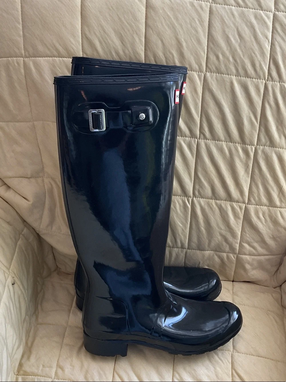 🆕Hunter Tall Black Gloss Knee-High Rain Boots